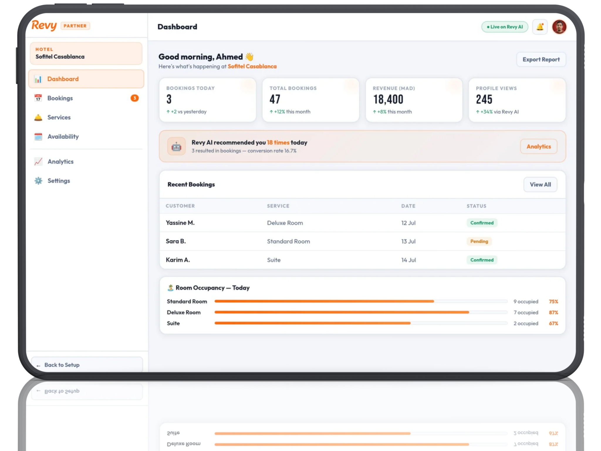 Revy Partner Dashboard